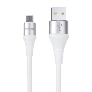 Kabel Usb Do Micro Usb Vipfan Colorful X09, 3A, 1.2M (Biały)