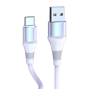 Kabel Usb Do Usb-C Vipfan Colorful X09, 3A, 1.2M (Biały)