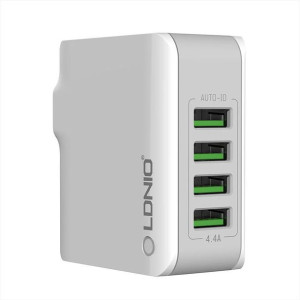 Ładowarka Sieciowa Ldnio 4403, 4X Usb, 22W (Biała)