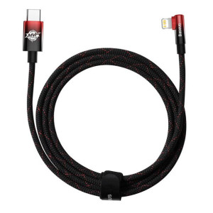 Kabel Usb-C Do Lightning Baseus Mvp 20W 2M (Czarno-Czerwony)