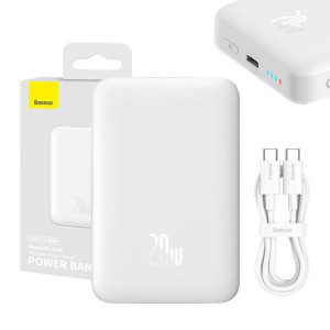 Powerbank Baseus Magnetic Mini 10000Mah 20W (Biały)