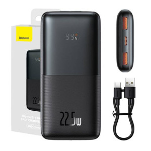 Powerbank Baseus Bipow Pro 10000Mah, 2Xusb, Usb-C, 22.5W (Czarny)