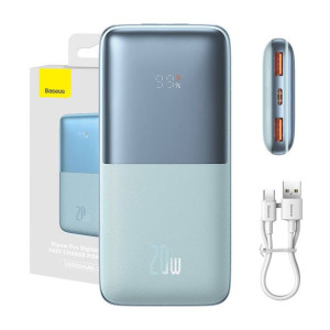 Powerbank Baseus Bipow Pro 10000Mah, 2Xusb, Usb-C, 20W (Niebieski)