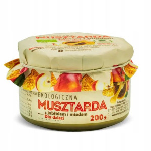 Musztarda z Jabłkiem i Miodem Dla Dzieci EKO 200g