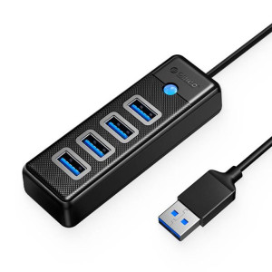 Adapter Hub Usb Do 4X Usb 3.0 Orico, 5 Gbps, 0.15M (Czarny)