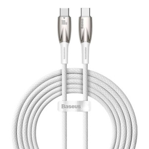 Kabel Usb-C Do Usb-C Baseus Glimmer, 100W, 2M (Biały)