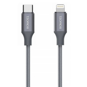 Kabel Usb-C Do Lightning Romoss Cb1737, 27W, 1M (Szary)