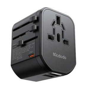 Uniwersalna Ładowarka Sieciowa Eu/Us/Au/Uk Mcdodo Cp-3471, Pd 20W (Czarna)
