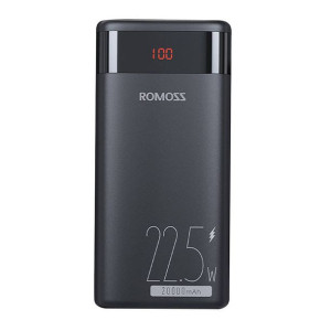 Powerbank Romoss Ares 20Pf, Pd 22.5W, 20000Mah (Czarny)