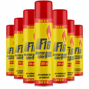 Gaz do zapalniczek f16 8szt po 300 ml ORYGINAL