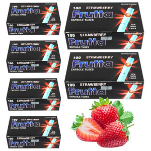 gilzy papierosowe klikane 6x frutta truskawka