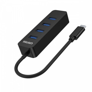 Hub Usb-C; 4X Usb-A 3.1; Aktywny; 10W; H1117B