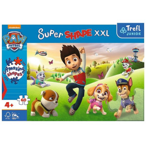 Puzzle 60 Elementów Xxl Super Shape Uśmiechnięte Pieski Paw Patrol