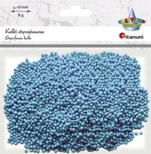 Kulki styropianowe 8g jasnoniebieskie mix 4-6mm