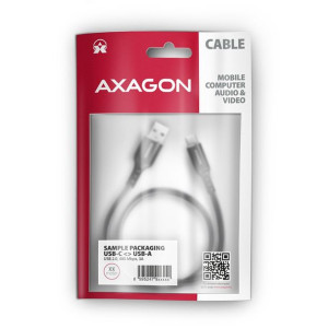Bucm-Am15Ab Kabel Usb-C - Usb-A, 1.5M, Usb 2.0, 3A, Alu, Oplot, Czarny