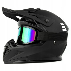 Kask Motocyklowy Shot Racing Pulse Cross Gogle M