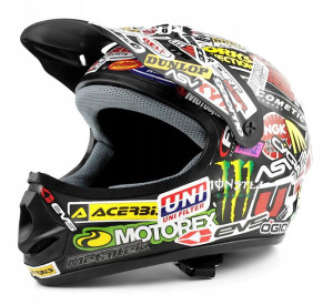 Kask Rowerowy Jst Downhill Naklejki Stickerbomb M