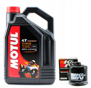 Olej MOTUL 7100 10W40 4t 4l ma2 filtr gratis KN303