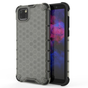 Honeycomb etui pancerny pokrowiec z żelową ramką Huawei Y5p czarny