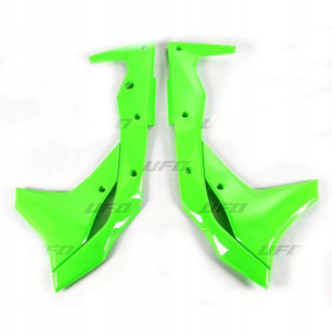Ufo Osłony Chłodnicy Kawasaki Kxf 250 Zielony Fluo