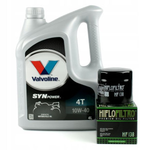 Olej Valvoline Synpower 10w40 4l + Filtr Oleju Hf