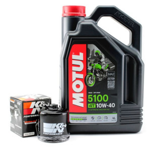 Olej MOTUL 5100 10W40 4t 4l ma2 filtr K-N KN138