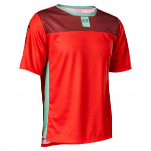 Koszulka Rowerowa Fox Junior Defend Fluo Red Ym