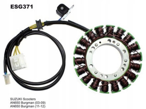 Uzwojenie Alternatora Stator Suzuki An 650 Burgman