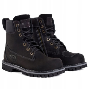 Buty Broger Alaska Ii Vintage Skórzane Czarne 47