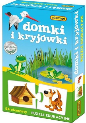 Adamigo Puzzle Edukacyjne Domki I Kryjówki