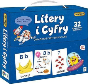 Adamigo Obrazkowe Karty Edukacyjne Litery I Cyfry