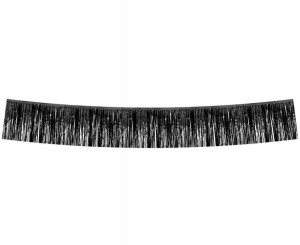 Girlanda dekoracyjna metaliczna czarna 30x300cm