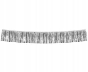 Girlanda dekoracyjna metaliczna srebrna 30x300cm