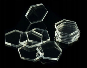 Podstawki pod figurki hex 25x2mm 10szt