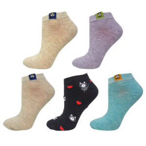 5xstopki Damskie Bawełniane Mix Kolorów 35-38 7