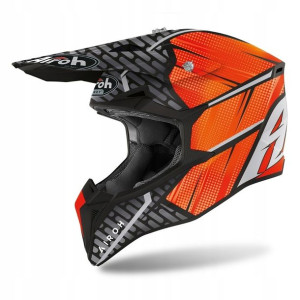 Airoh Kask Off-road Wraap Idol Pomarańczowy Xl