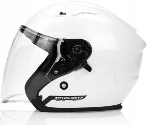 Mt Kask Otwarty Z Blendą Avenue Solid Biały Xxl