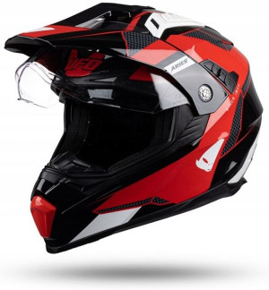 Ufo Kask Offroad Dual Z Daszkiem Aries Xs