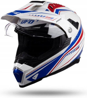 Ufo Kask Offroad Dual Z Daszkiem Aries Xs