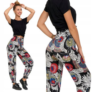 Moraj Luźne Spodnie Alladynki 1300-006 black L/XL