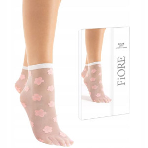 Fiore Skarpetki Jodie 20 den kwiaty Off White/Rose