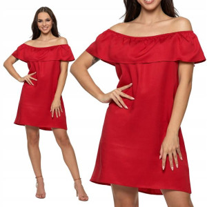 Moraj Krótka Sukienka Hiszpanka 2700-002 red XL
