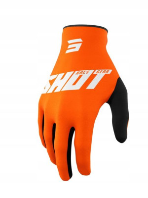 Shot Rękawice Moto Devo Raw Burst Pomarańczowy Xl