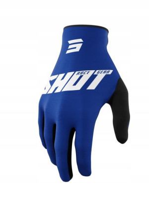 Shot Rękawice Moto Devo Raw Burst Niebieskie M