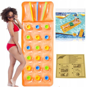 MATERAC DMUCHANY Plażowy Do Pływania Wody XL 43014