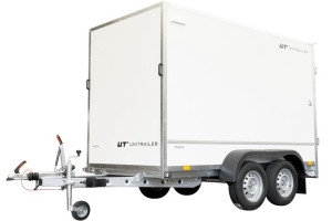 Przyczepa Kontener Furgon Dwuosiowy 300x148 Unitrailer Pack 300/2 Dmc 2000