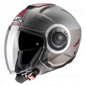 Hjc Kask Otwarty I40 Panadi Szary Czerwony Xl