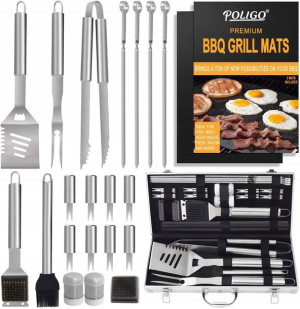 Zestaw do grilla akcesoria 23szt. MATA SZTUĆCE BBQ
