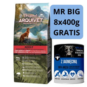 Arquivet Original Wieprzowina Iberyjska 12kg + Mr.BIG z jagnięciną 8x400g