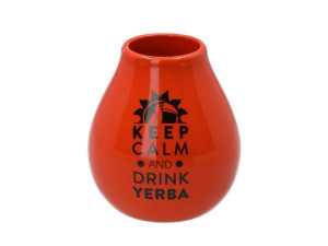 Matero Ceramico Luka Orange 350 Ml Z Logo Mate Green